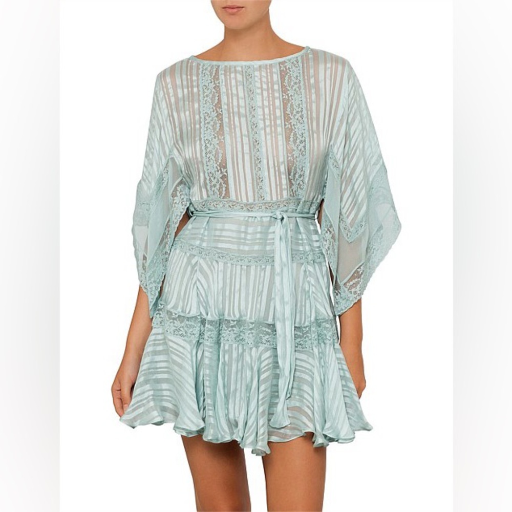Zimmerman Whitewave Veil Mini Dress Sz. 1 - Picture 2 of 15
